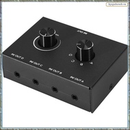 4 Port Audio Switch, 3.5mm Audio Switcher, Stereo AUX Audio , 4 Input 1Output/1Input 4 Output Audio 