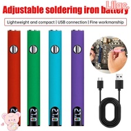 VIOLETLILAC Mini Soldering Iron Kit, Battery Set Heat Device 510 Thread Battery Electric Soldering I