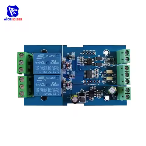Modbus RTU Relay Module Switch Input & Output RS485/TTL Communication Modbus Controlled Modbus Relay