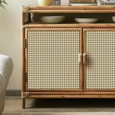 Renovation of rattan furniture sticker cabinet decoration cabinet doors waterproof self-adhesive обо