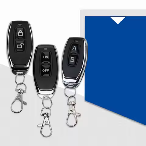 433MHz Smart Copy Duplicator Metal Push Button Remote Control Transmitter Lock Unlock 4Button Garage