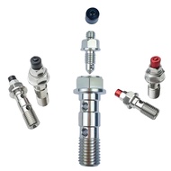 M10 Banjo Bolt With Bleeder Screw Motorcycle Brake Hose Oil Screw CNC Stainless Steel Universal