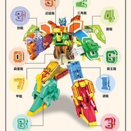 【MAF蔓侒菲】3D恐龍變形金剛/數字認識/組合玩具