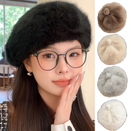 Women Autumn Winter Plush Beret - French Style Artist Painter Cap - Octagonal Beret Cap - Fashion, V