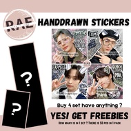 [SKZ] Sticker fanmade mailing stickers straykids edition 4x4 cm