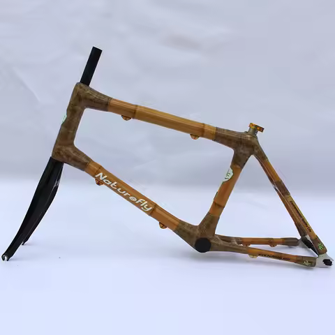Naturefly Bamboo Road Bicycle Frame 20” Mini City Frameset Fixie Single Speed Bike Parts City Cyclin