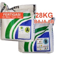 28KG Baja AB Fertigasi Cili Melon Timun Sayur 100L