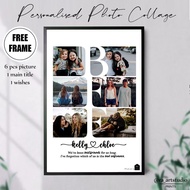 BFF 6 Photo Collage | Personalised Gifts Photo Frame | High Quality Printing {FREE FRAME}
