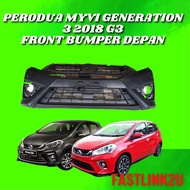 Fastlink Perodua Myvi Generation 3 1.3 2018 G3 Front Bumper Depan 100% New High Quality PP Material