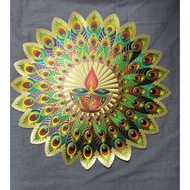 3D Gold Foil Rangoli Sticker Kolam Sticker Home Decoration