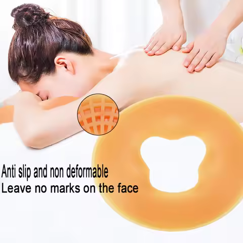 Soft Silicone massage pillow face down SPA Pad Resuable Non-slip Ergonomic Massage Relax Beauty Cush