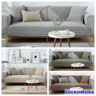 Luckinhome 1 2 3 4 Seater &amp; L Shape Combination Sofa Cover Cushion Linen