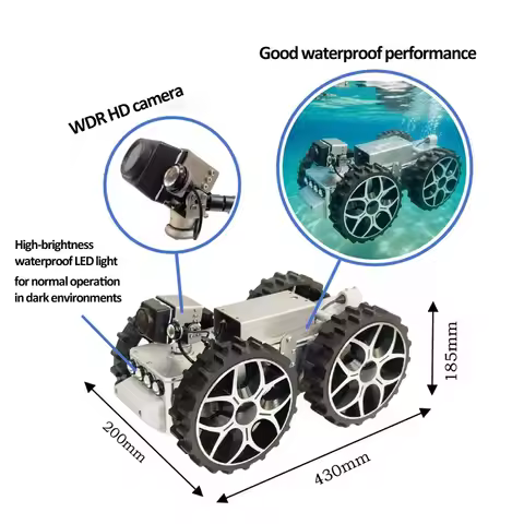 APP Sewer Drain Pipe Inspection Crawler Robot Camera Pipeline Inspection Robot Underwater Pipline Wo