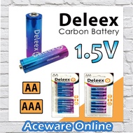 8PCS Deleex 1.5V AA/AAA Super Energy Leakproof Zinc Carbon Battery