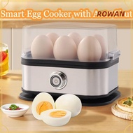 ROWANSG Smart Egg Cooker, Space Saving 6 Eggs Capacity Eggs Boiler,  Auto Shut- Multi Functional Sta