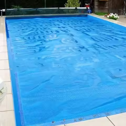 400um Bubble Pool Cover, Rectangle Solar Tarpaulin, Swimming Pool Protection Cover, Heat Insulation 