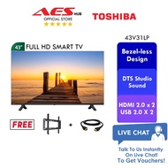 Hisense Toshiba Smart TV 43 40 Inch evision Smart TV Murah LED TV Digital evisyen  TV Set  40A4000K 