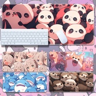 Cute Cartoon Mouse Pad Giant Panda Jenga Non-slip Mat Ins Girl Heart Learning Office Wrist Pads