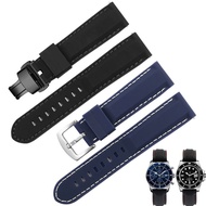 Suitable for Casio Tissot Mido Citizen Seiko Mountaineering Sports 20mm Waterproof Silicone Watch Strap Men's