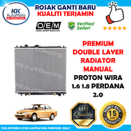 Proton Wira 1.6 1.8 Perdana 2.0 Premium OEM Double Layer Radiator Tangki Air Coolant 26mm Manual