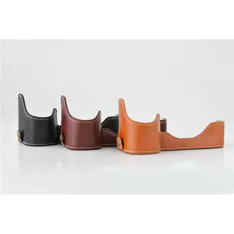 Camera Leather Case Base Grip Hollow For Sony ILCE-A9 A7RII A7RIII A7M3 A7R3