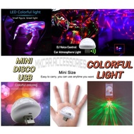 MINI DISCO BALL PARTY MUSHROOM LIGHTS LED MAGIC STAGE LIGHT MINI USB CAR BULD 4W COLORFUL LIGHT