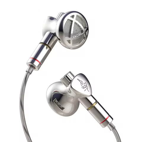 BGVP DX7 1DD 14.2mm Dynamic Driver Tunable Flat Head Earbuds Removable Tuning Filter Hi-Res Audio MM