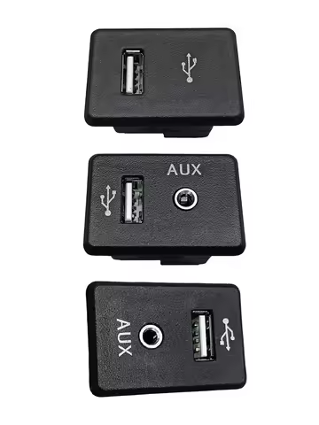 For Nissan Altima Tiida Sylphy Kicks X-Trail Qashqai USB Aux Socket USB Aux Interface
