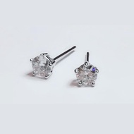 Denni 5MM (5 claws) Solitaire Cubic Zirconia Earrings