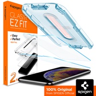 SPIGEN [Glas.tR EZ Fit] Screen Protector for iPhone 11 / 11 Pro / 11 Pro Max / XR / XS / XS Max / X with Auto-Installation Kit for flawless application Compatible with iPhone 11 / 11 Pro / 11 Pro Max / XR / XS Max / XS / X - [2 Pack]