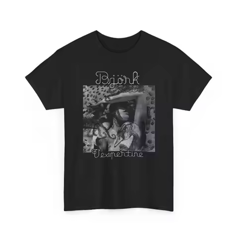 Bjork Vespertine T-Shirt Swan Dress Graphic Tee Art Pop Music Fan Gift Summer Men's and Women's Loos