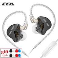 CCA CRA Pro HIFI Earphones DLC Diamond Diaphragm Dynamic Earbuds with Replaceable Headphone Cables S