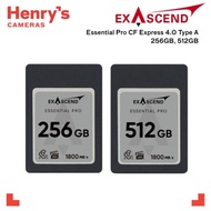 Exascend Essential Pro CF Express 4.0 Type A 256GB, 512GB Memory Card