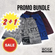 Bundle Promo: Buy 2 TAKE 1 FREE Dyaryo Taslan Shorts, Waist Sizes 22-34, 6 Colors Available