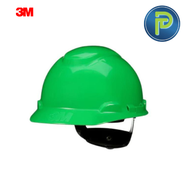 3M™  H-704SFR-UV HH RAT GREEN  หมวกนิรภัย หมวกวิศวะ 3M  สีเขียวรุ่นไม่มีรูระบายอากาศ