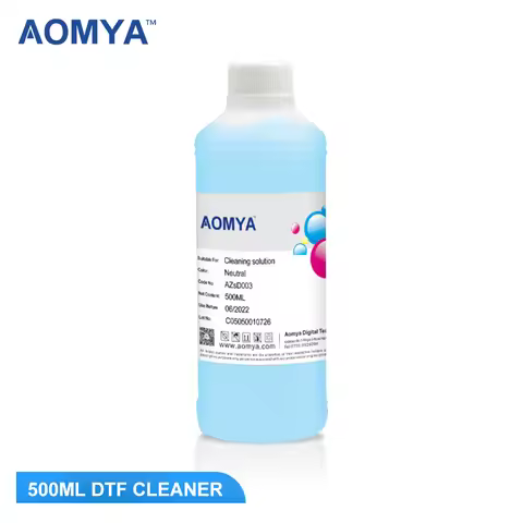 Aomya 500ml DTF cleaning Liquid Strong Cleaning for Epson DX4 DX5 DX7 L1800 L805 L800 1390 I3200 DTF