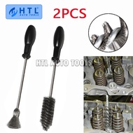 2pcs Injector Sleeve Cup Bore Seat Cleaning Brush Kit For Ford Powerstroke 7.3L 6.0L 6.4L 6.7L 1994-