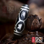 Dragon Eye Dzi Bead 龍眼天珠 (ED8533)【Dzi House 天珠奇家】Antique Blessing Wealth Luck Necklace Old Tibetan K