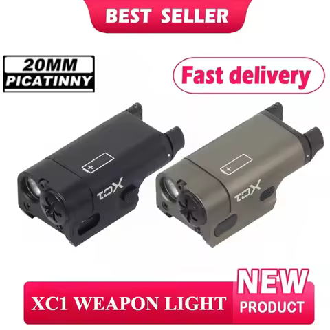 Tactical XC1 LED Flashlight Upgrade Metal Outdoor Hunting Pistol Scout Gun Light for Airsoft Glock 1