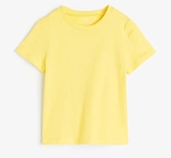 T Shirt Plain Kids Boy Girl Short Sleeve Cotton Baju Kanak-kanak 1-14 Years Old