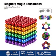 SG (In Stock) 5mm 216PCS Magnetic Ball Educational Toy Set, Colored Magnetic Balls, with Tin Box