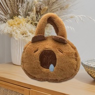 Deevoka Capybara กระเป๋าถือของขวัญแฟชั่นกระเป๋าเดินทางกระเป๋าถือกำมะหยี่เด็กผู้ใหญ่