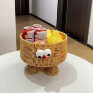 Big Eyes Woven Storage Basket, Snack Storage Basket