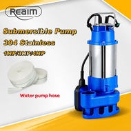 REAIM Submersible Water Pump Heavy Duty for Flood Agricultural Irrigation Pump 1HP/3HP/4HP