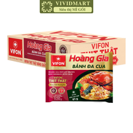 [THÙNG 18 GÓI] – VIFON – Bánh đa Hoàng Gia 2 vị: Bánh Đa Cua Bánh Đa Cá (có gói cá/cua) (120g/gói) -