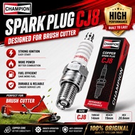 【100% Original】CHAMPION CJ8 Spark Plug For Brush Cutter Chainsaw Mesin Rumput Copper Plug Ready Stoc