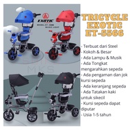 SEPEDA TRICYCLE EXOTIC 5566 / SEPEDA ANAK EXOTIC / SEPEDA RODA TIGA