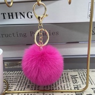 GANTUNGAN 8cm Fur Ball Keychain - Feather Ball Keychain, Complete Accessories for Clothes and Bags