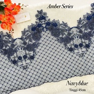 READYSTOK AMBER BORDER LACE TINGGI EXCLUSIVE SIAP MANIK&BEADS CANTIK LACE BAJU KURUNG NIKAH TUNANG M