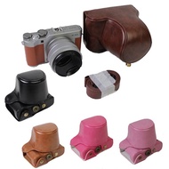 PU Leather Camera Bag Case For Fuji Fujifilm XA5 XA-5 15-45mm lens Camera Bag Cover With shoulder st